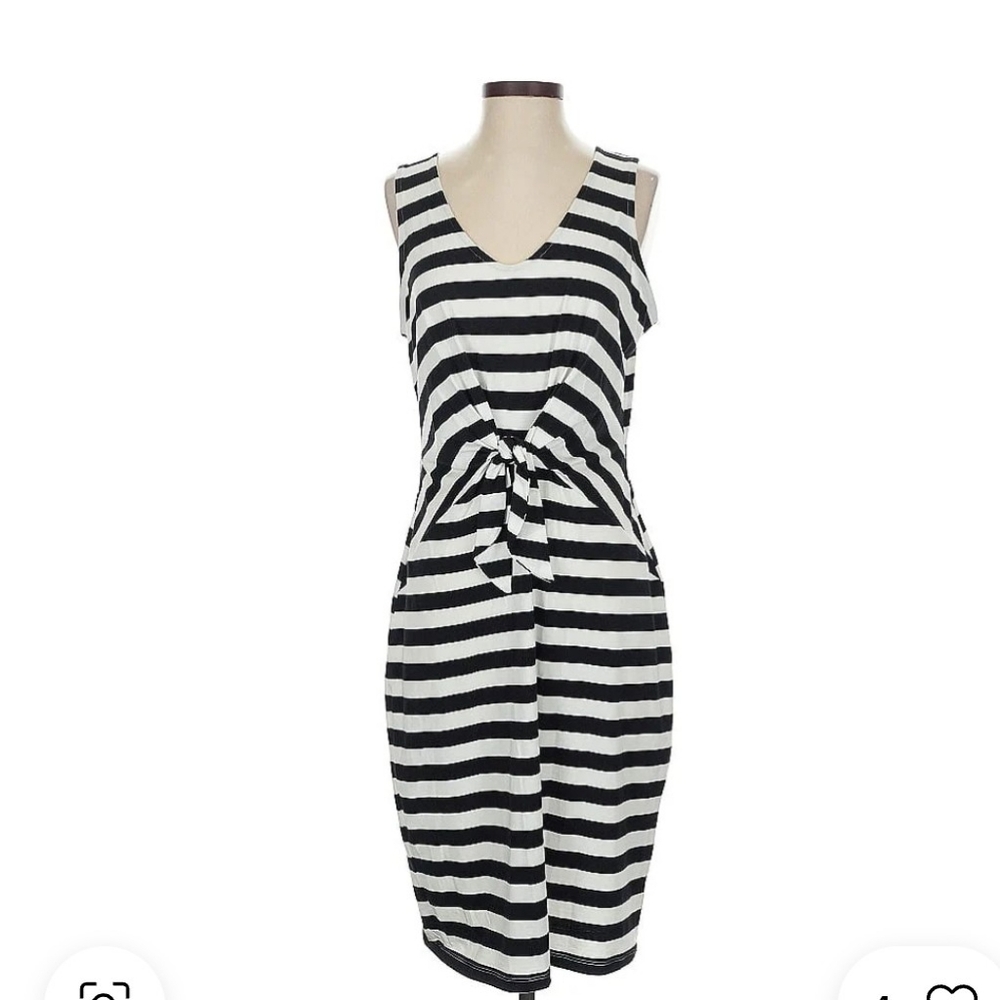 Liz Claiborne Black and White Halter Maxi Sundress